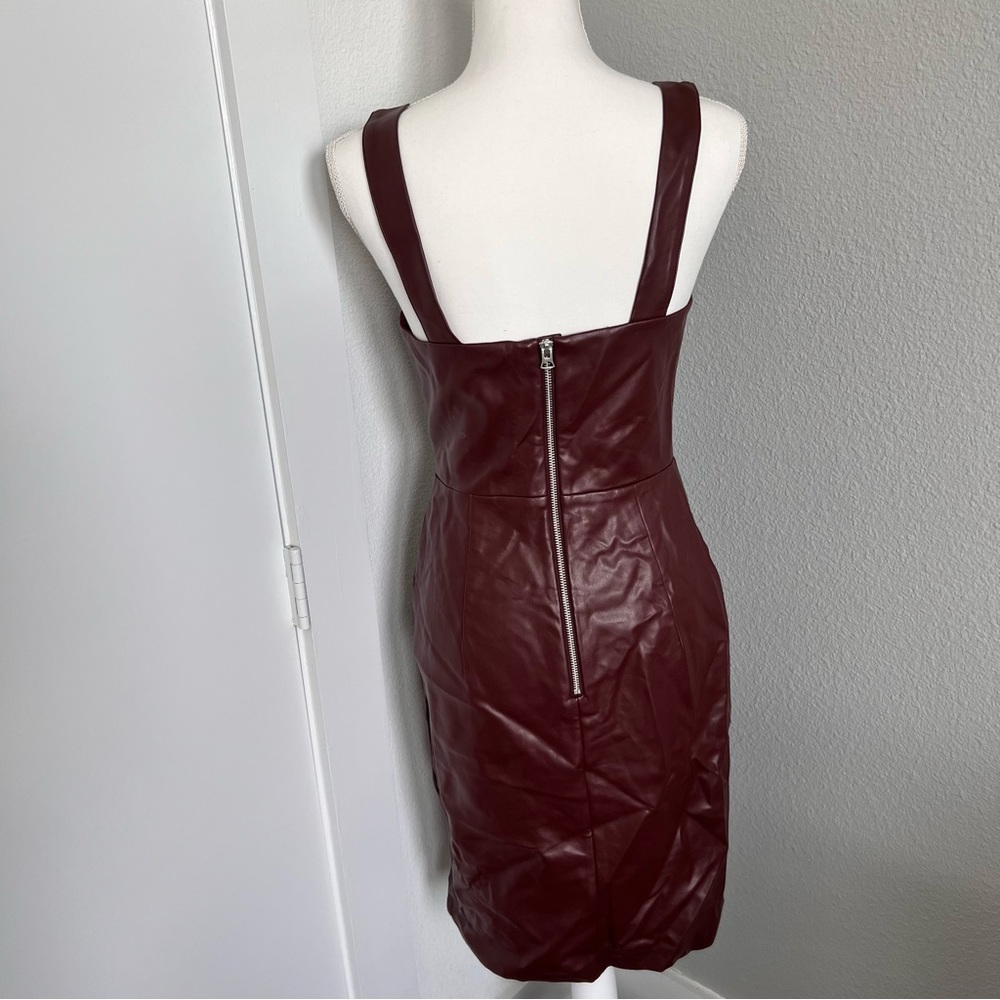 FRENCH CONNECTION Leather Midi Dress - Picture 8 of 11